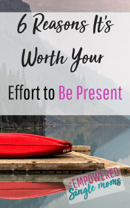 To be present is part of emotional self care