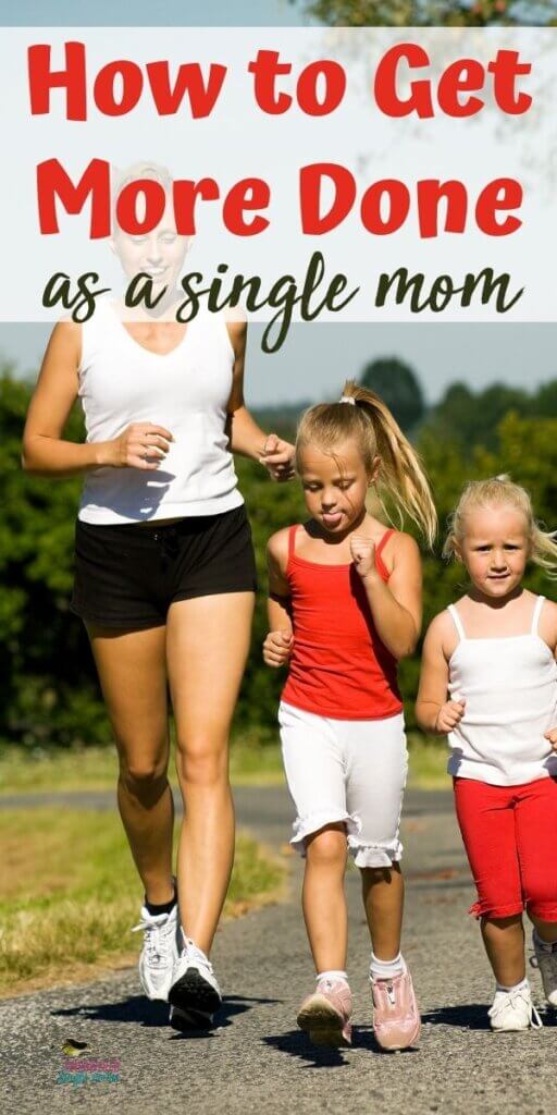 mom & girls running