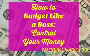 Budget your money