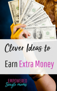 Make extra money as a single mom with these clever ideas #workathome , #side hustle