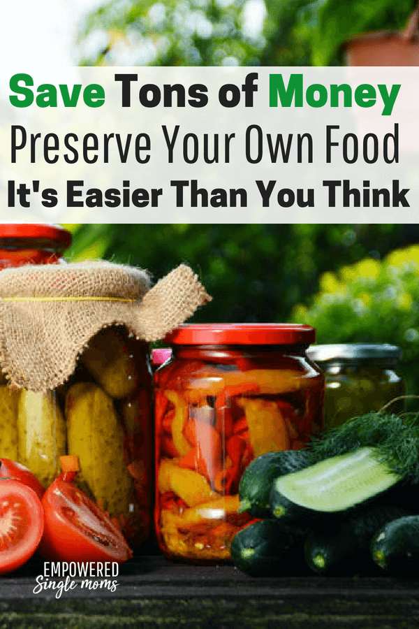 Get these simple tips to preserving food from your garden. Try canning, freezing, pickling or dehydrating. #preserving, #homestead, #frugalliving