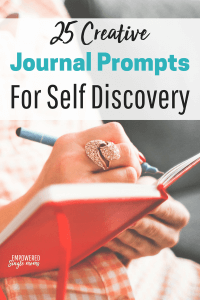 These journal prompts for adults and teens will guide you on your path to self discovery and improve your mental health. #selfdiscovery, #selfhelp, #journal