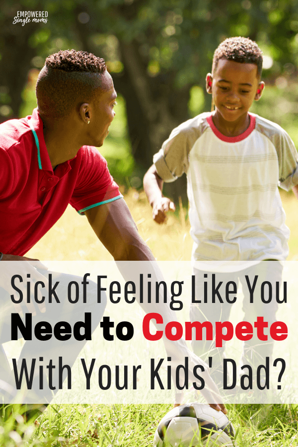 One of the problems kids of divorced parents have is when their parents compete for their love and attention. If you are in a co-parenting situation use these tips to stop competing and make life easier on your kids. #divorce, 