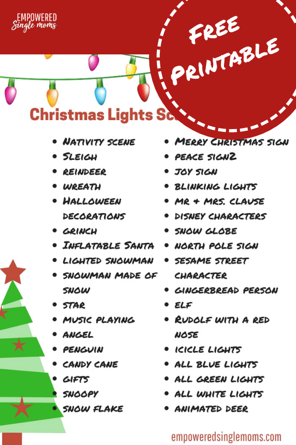 Looking for a magical, frugal Christmas tradition? This Christmas lights scavenger hunt is just what you need. Try it and watch the kids' faces light up. #Christmas,