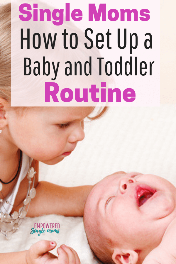 For your sanity you need a baby and toddler routine. Whether you are a stay at home single mom, a work at home mom or you leave the house to work you need to have a schedule for your toddler and newborn to reduce stress.