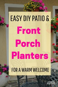 Simple front porch planters